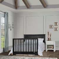 Black 5-in-1 Convertible Crib - Morgan-3