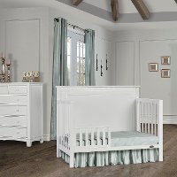 White 5-in-1 Convertible Crib - Morgan-4