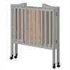 Light Gray 2-in-1 Lightweight Folding Portable Crib -4