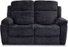 Navy Blue Reclining Loveseat - Castaway