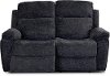 Navy Blue Reclining Loveseat - Castaway-2