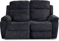 Navy Blue Reclining Loveseat - Castaway-2