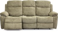 Stone Brown Reclining Sofa - Castaway