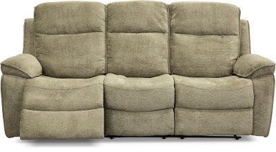 Stone Brown Reclining Sofa - Castaway