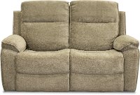 Stone Brown Reclining Loveseat - Castaway