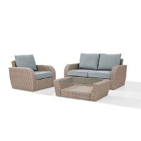 KO70137WH-MI 3 Piece Outdoor Wicker Patio Set - St Augustine-2