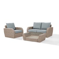 KO70137WH-MI 3 Piece Outdoor Wicker Patio Set - St Augustine-4