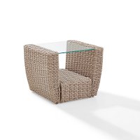 C07231-WH Outdoor Wicker Side Table - St Augustine-3