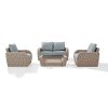 K070132WH-MI 4 Piece Outdoor Wicker Patio Set - St Augustine-5