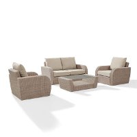 KO70132WH-OL 4 Piece Outdoor Wicker Patio Set - St Augustine-2
