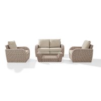 KO70132WH-OL 4 Piece Outdoor Wicker Patio Set - St Augustine-3
