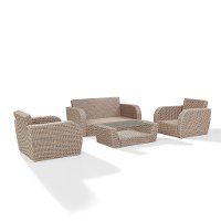 KO70132WH-OL 4 Piece Outdoor Wicker Patio Set - St Augustine-5