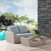 K070133WH-MI 2 Piece Outdoor Wicker Patio Set - St Augustine-1
