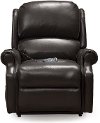 Chocolate Brown Leather-Match Power Reclining Lift Chair