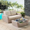 K070133WH-OL 2 Piece Outdoor Wicker Patio Set - St Augustine