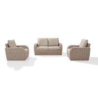 KO70134WH-OL 3 Piece Outdoor Wicker Patio Set - St Augustine-3
