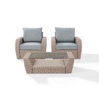 KO70135WH-MI 3 Piece Outdoor Wicker Patio Set - St Sugustine-2