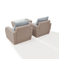 KO70135WH-MI 3 Piece Outdoor Wicker Patio Set - St Sugustine-4