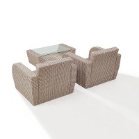 KO70135WH-MI 3 Piece Outdoor Wicker Patio Set - St Sugustine-5