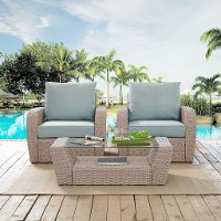 KO70135WH-MI 3 Piece Outdoor Wicker Patio Set - St Sugustine-7