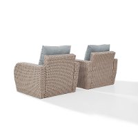 KO70136WH-MI 2 Piece Outdoor Wicker Chair Set - St Augustine-5