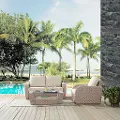 KO70137WH-OL 3 Piece Outdoor Wicker Patio Set - St Augustine