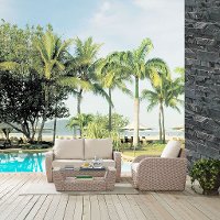 KO70137WH-OL 3 Piece Outdoor Wicker Patio Set - St Augustine