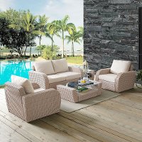 KO70138WH-OL 5 Piece Outdoor Wicker Patio Set - St Augustine-3