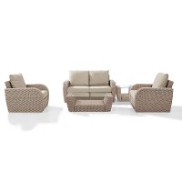 KO70138WH-OL 5 Piece Outdoor Wicker Patio Set - St Augustine-5