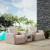 K070139WH-OL 3 Piece Outdoor Wicker Patio Set - St Sugustine