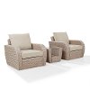 K070139WH-OL 3 Piece Outdoor Wicker Patio Set - St Sugustine-3