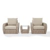 K070139WH-OL 3 Piece Outdoor Wicker Patio Set - St Sugustine-4