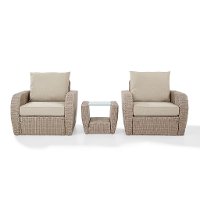 KO70139WH-OL 3 Piece Outdoor Wicker Patio Set - St Sugustine-4