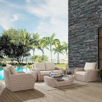 K070140WH-OL 6 Piece Outdoor Wicker Patio Set - St Augustine