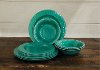 24 Piece Green Melamine Dish Set-2