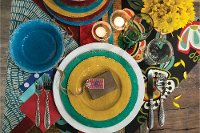 24 Piece Green Melamine Dish Set-3