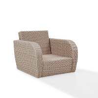 K070141WH-OL Outdoor Wicker Arm Chair with Oatmeal Cushions - St Augustine-4