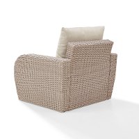 K070141WH-OL Outdoor Wicker Arm Chair with Oatmeal Cushions - St Augustine-5