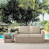 K070142WH-OL Outdoor Wicker Loveseat with Oatmeal Cushions - St Augustine-4
