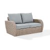 K070142WH-OL Outdoor Wicker Loveseat with Oatmeal Cushions - St Augustine-5