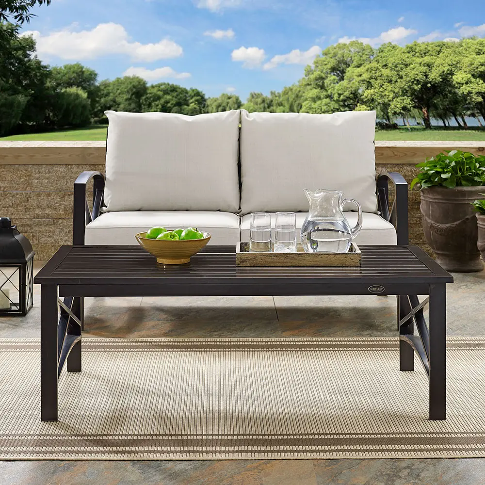 CO6207-BZ Oiled Bronze Outdoor Patio Coffee Table - Kaplan-2