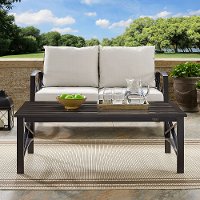 CO6207-BZ Oiled Bronze Outdoor Patio Coffee Table - Kaplan-2