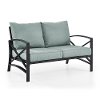 KO60008BZ-MI Bronze and Gray Outdoor Patio Loveseat - Kaplan-7