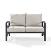 KO60008BZ-OL Bronze and Tan Outdoor Patio Loveseat - Kaplan-3