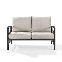 KO60008BZ-OL Bronze and Tan Outdoor Patio Loveseat - Kaplan-3