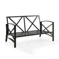 KO60008BZ-OL Bronze and Tan Outdoor Patio Loveseat - Kaplan-6