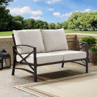 KO60008BZ-OL Bronze and Tan Outdoor Patio Loveseat - Kaplan-7
