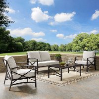 KO60009BZ-OL 4 Piece Cream Outdoor Patio Seating Set - Kaplan