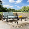 KO60010BZ-MI Mist Gray 2 Piece Outdoor Patio Furniture Set - Kaplan-2