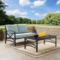 KO60010BZ-MI Mist Gray 2 Piece Outdoor Patio Furniture Set - Kaplan-2